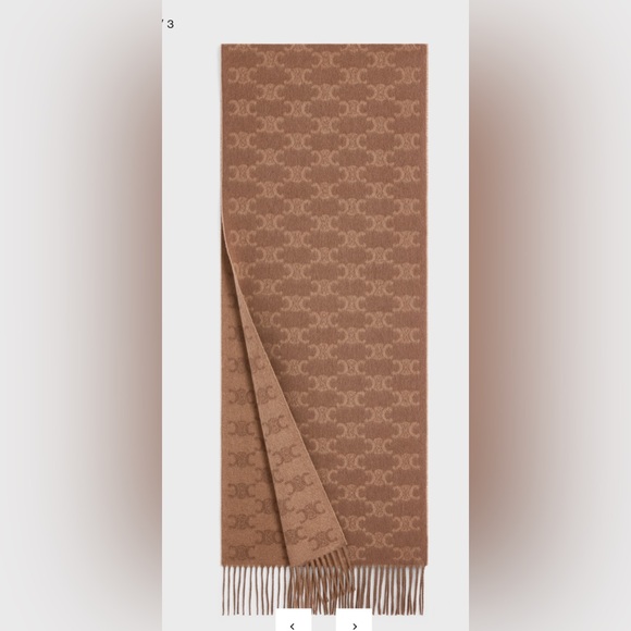 Authentic Celine SCARF IN MONOGRAM CASHMERE - Picture 1 of 4